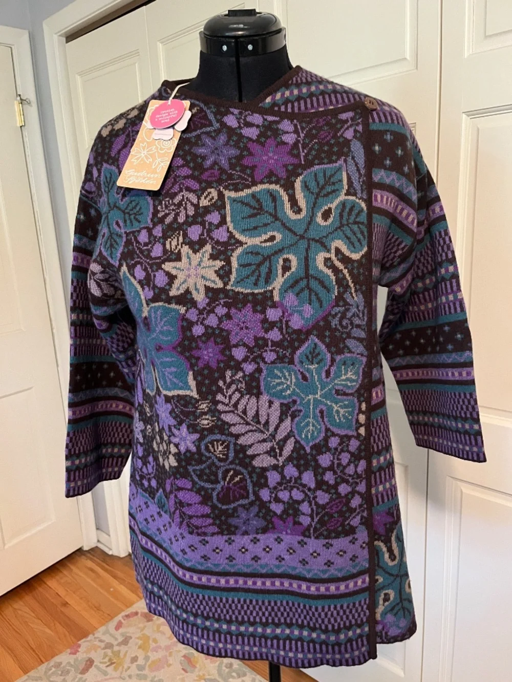 Gudrun Sjoden AUGUSTA Wrap Cardigan Wool Size Small NWT!
